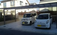 ガレージ3 3台止められるガレージにしました。