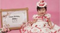 1歳ハッピーバースデーヒーハー スタジオまで行って記念撮影!