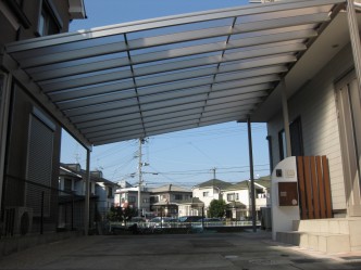 大型テラス屋根 フラットタイプ